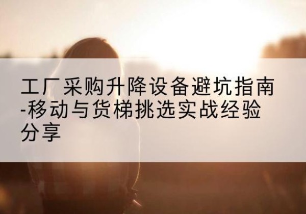 迭部移动式升降机怎么选-工厂采购升降设备避坑指南-移动与货梯挑选实战经验分享
